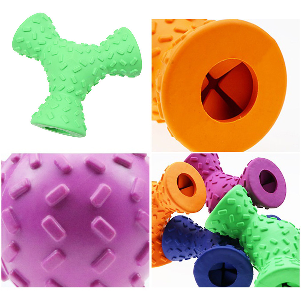 1Pcs Dog Chew Rubber Triangle  - огляд і ціна Rubber Treat Dispensing Dog Toy