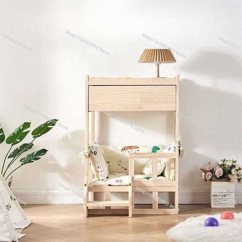 Solid Wood Double-Layer Pet Be - огляд і ціна Pet Beds