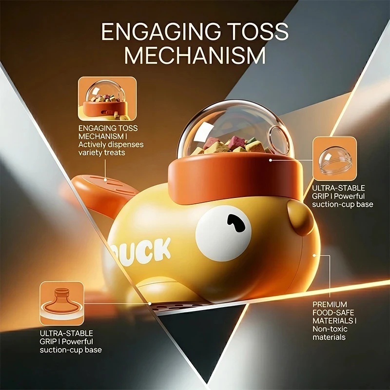 Interactive Yellow Duck Dog Fe - огляд і ціна Dog Puzzle Feeder Toy