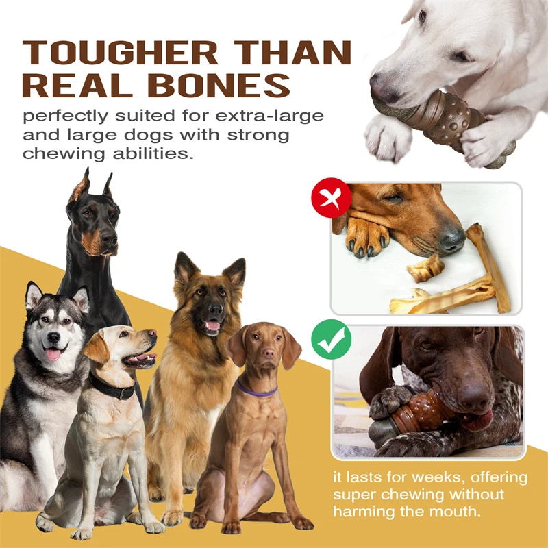 Large Dog Chew Toys Tougher th - огляд і ціна Indestructible Dog Chew Toy