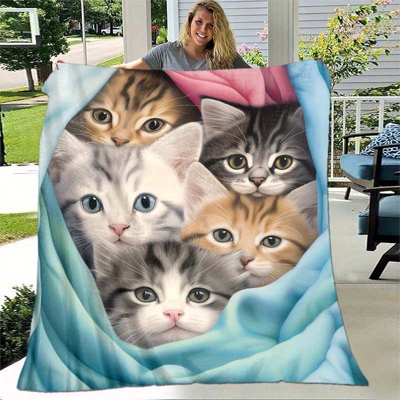 VIKAMA Cute Kittens Fleece Bla - огляд і ціна Pet Beds