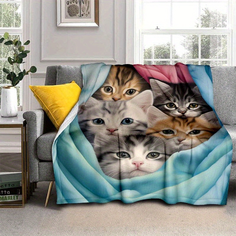 VIKAMA Cute Kittens Fleece Bla - огляд і ціна Pet Beds