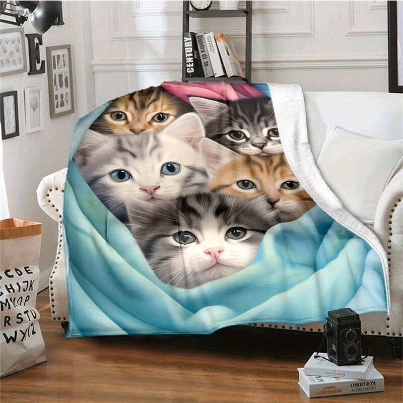 VIKAMA Cute Kittens Fleece Bla - огляд і ціна Pet Beds