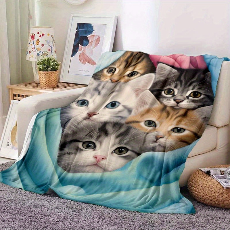 VIKAMA Cute Kittens Fleece Bla - огляд і ціна Pet Beds