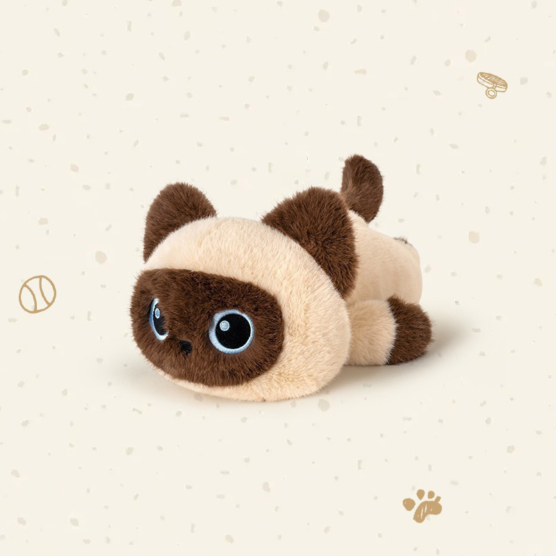 Cute Lying Siamese Cat Plush D - огляд і ціна Cat Toys
