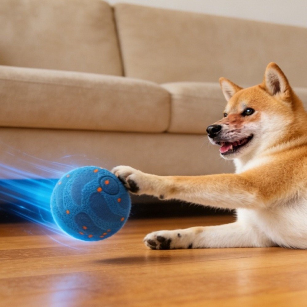 E-TPU Automatic Rolling Ball W - огляд і ціна Automatic Moving Dog Ball